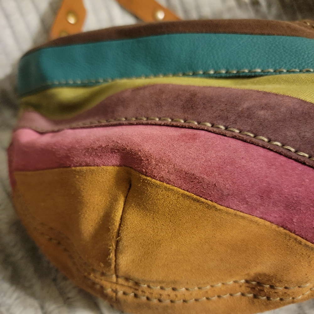 FOSSIL Boho Y2k HOBO Bag Leather/Suede - Picture 8 of 14